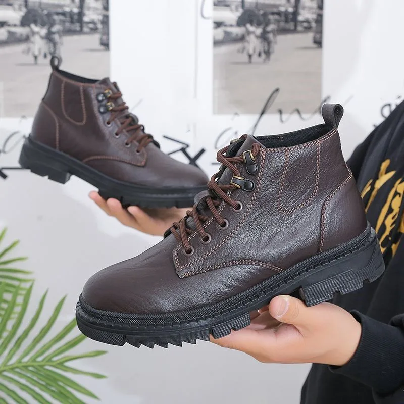 Men's Casual Business Boots Soft Cowhide Comfortable Boot Formal Dress Office Work Daily Wedding Party Shoes Lace-up Ankle Shoe
Men's Casual Business Boots Soft Cowhide Comfortable Boot Formal Dress Office Work Daily Wedding Party Shoes Lace-up Ankle Shoe
