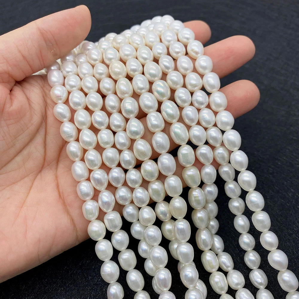 Exquisite AAA Grade Rice Beads Freshwater Pearls 5-10mm Charm Fashion Making DIY Necklace Earrings Bracelet Jewelry Accessories
Exquisite AAA Grade Rice Beads Freshwater Pearls 5-10mm Charm Fashion Making DIY Necklace Earrings Bracelet Jewelry Accessories