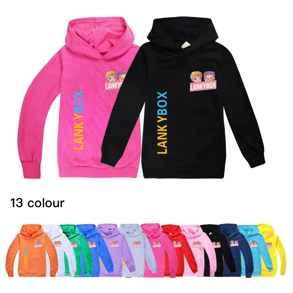 New Anime Cartoon Lanky Box Lankybox Kids Hoodies for Boys Girls Harajuku Pullover Hooded Sweatshirt Streetwear Children Clothes
New Anime Cartoon Lanky Box Lankybox Kids Hoodies for Boys Girls Harajuku Pullover Hooded Sweatshirt Streetwear Children Clothes
