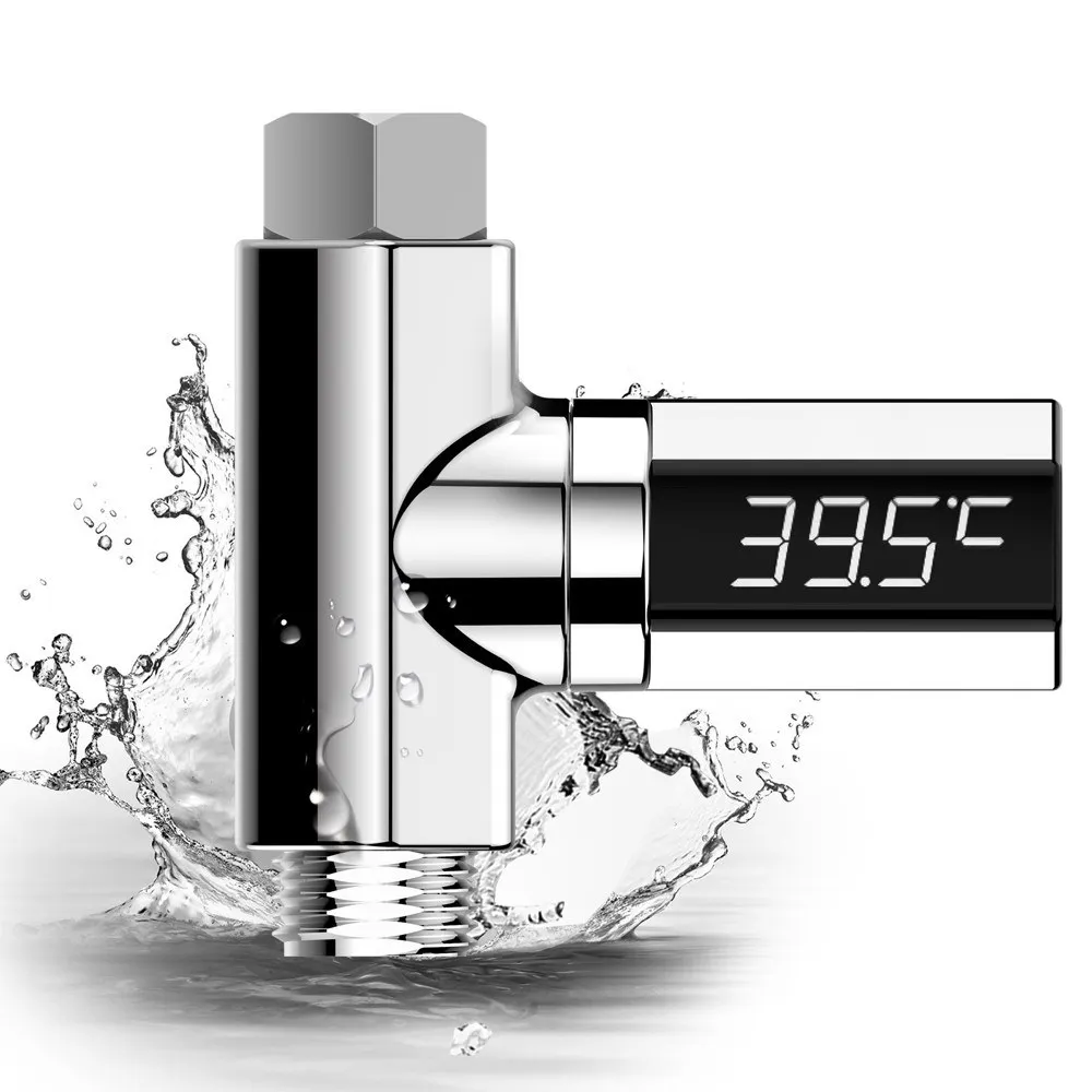 Shower Water Thermometer LED Display Temperture Monitor Home Flow Water Meter Bathroom
Shower Water Thermometer LED Display Temperture Monitor Home Flow Water Meter Bathroom