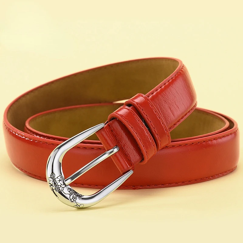 Women's genuine leather high quality fashion belt alloy printing pin buckle ladies belt wild trend jeans
Women's genuine leather high quality fashion belt alloy printing pin buckle ladies belt wild trend jeans
