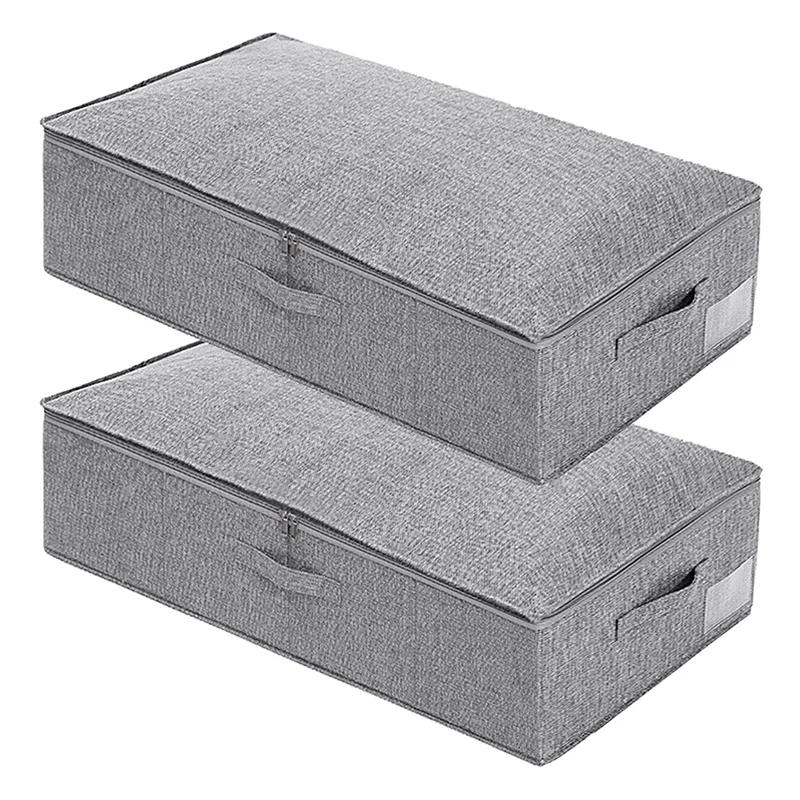 2 PCS Clothing Storage Bag with Handles,Large-Capacity Foldable Under Bed Storage Box,for Blankets,Pillows,Quilts
2 PCS Clothing Storage Bag with Handles,Large-Capacity Foldable Under Bed Storage Box,for Blankets,Pillows,Quilts