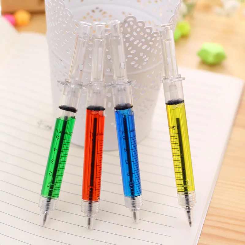 

Injection Shape Ballpen Doctor Nurse Needle Ball Point Pen Office School Stationery Pen Syringe Needle Ballpoint Pen Write Tool