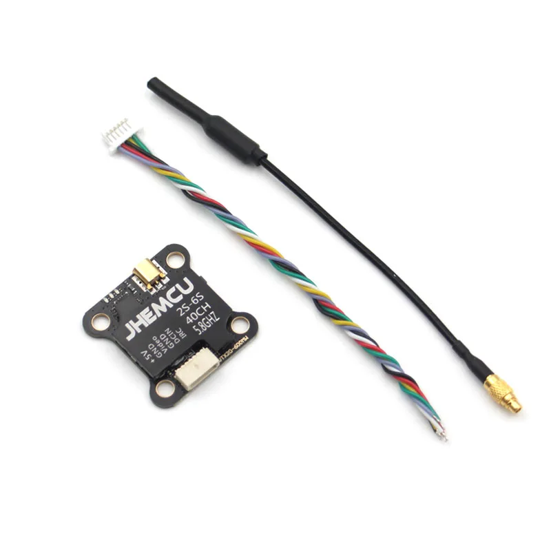 

JHEMCU VTX20-600 Transmitter 5.8G 40CH PitMode 25mW 100mW 200mW 400mW 600mW Adjustable VTX 7-26V 20X20mm for FPV RC Racing Drone