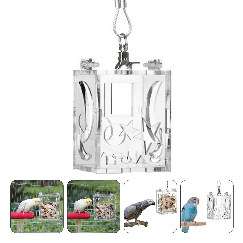 1pc Transparent Bird Bird House Feeder Wild Bird Feeders Lovebird Cage Feeder
1pc Transparent Bird Bird House Feeder Wild Bird Feeders Lovebird Cage Feeder