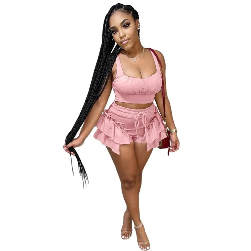Sexy Crop Tops Short Two Piece Set Women Clothing Summer Outfit Casual Sets Fashion Ropa Mujer Tracksuit Clothes Women Suit
Sexy Crop Tops Short Two Piece Set Women Clothing Summer Outfit Casual Sets Fashion Ropa Mujer Tracksuit Clothes Women Suit