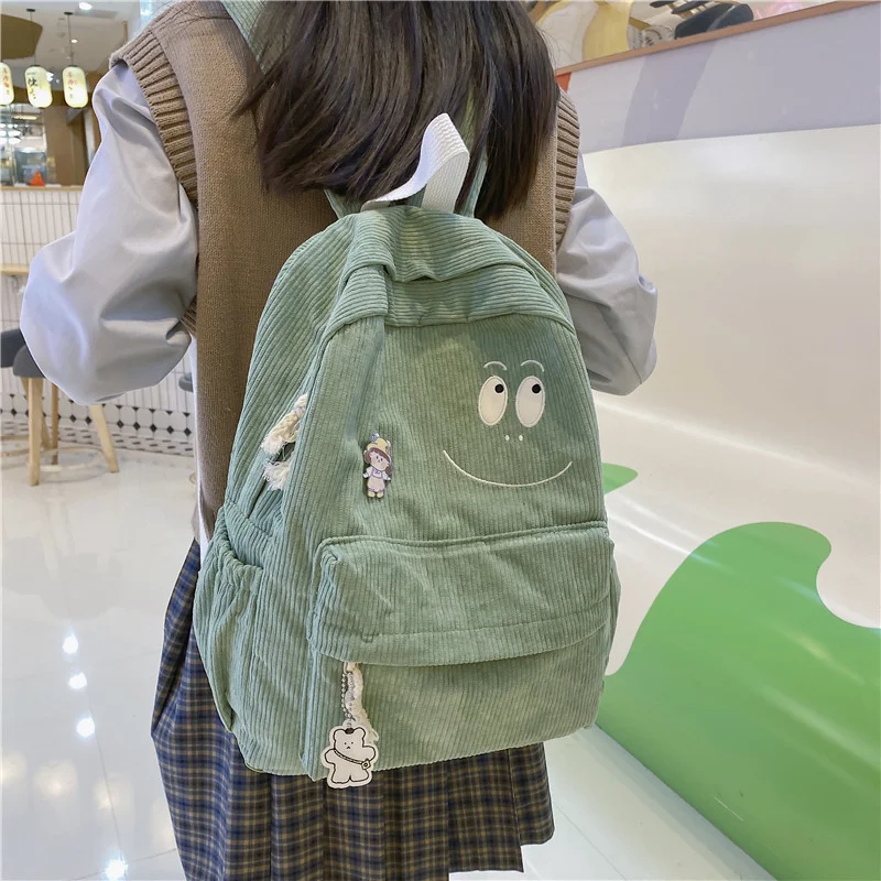 Women's Backpack Corduroy Large Capacity Bagpack Female Lightweight Travel Back Packs Cute School Bags For Teenagers Girls
Women's Backpack Corduroy Large Capacity Bagpack Female Lightweight Travel Back Packs Cute School Bags For Teenagers Girls