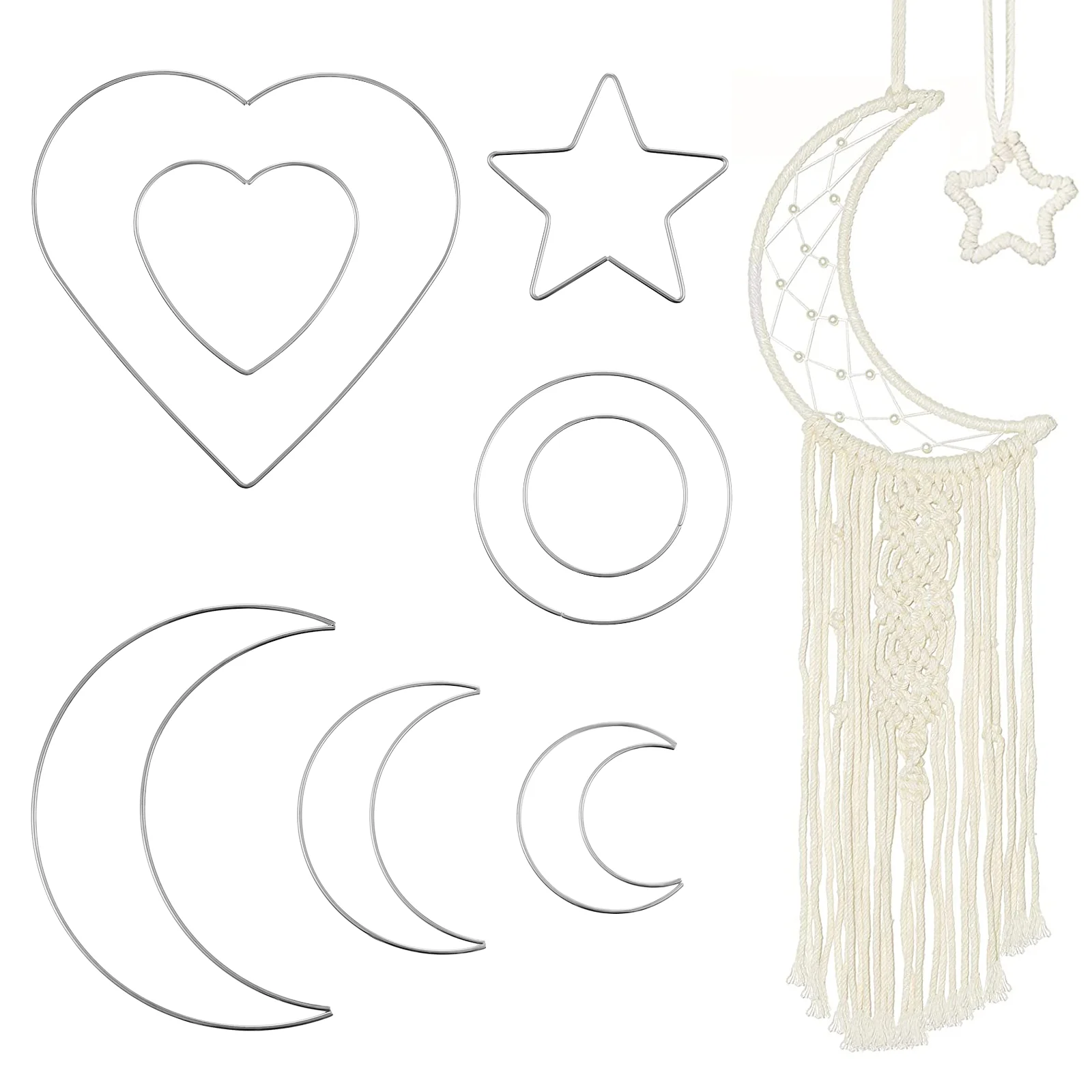 Dream Catcher Metal Hoops Rings Macrame Crafts Supplies Moon Kit Diy Wall Craft Making Wreath Hanging Day S Wedding Set Ring
Dream Catcher Metal Hoops Rings Macrame Crafts Supplies Moon Kit Diy Wall Craft Making Wreath Hanging Day S Wedding Set Ring