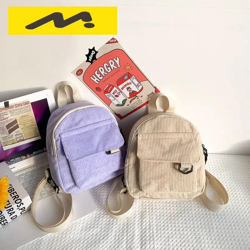 2023 Fashion Women Mini Backpack Solid Color Corduroy Small Backpacks Simple Casual Student Bookbags Traveling Backpacks
2023 Fashion Women Mini Backpack Solid Color Corduroy Small Backpacks Simple Casual Student Bookbags Traveling Backpacks