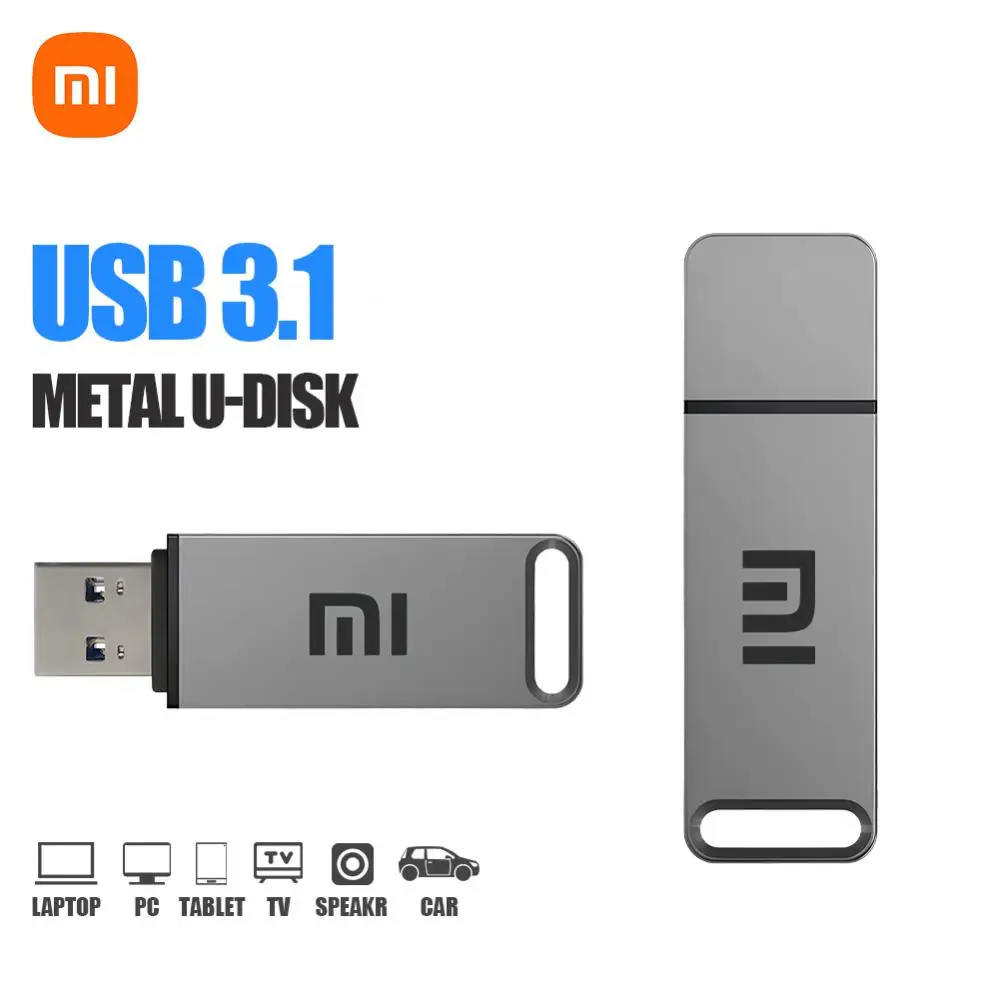 

Оригинальный металлический флэш-диск Xiaomi U, USB 3,1, флэш-накопитель 1 ТБ, компактный флэш-накопитель 128 ГБ, 512 ГБ, карта памяти, флэш-диск для ПК
