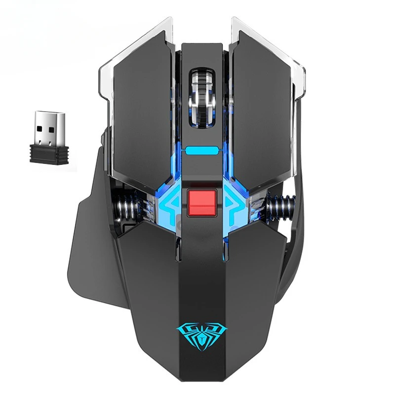SC300 Wireless Mouse Rechargeable Laptop Desktop Computer Mouse Mechanical Metal Mouse Electronic Sports Game Mousewith Light
SC300 Wireless Mouse Rechargeable Laptop Desktop Computer Mouse Mechanical Metal Mouse Electronic Sports Game Mousewith Light