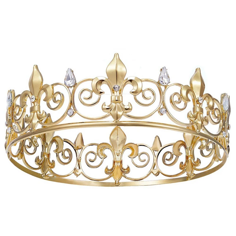 5X Royal King Crown For Men - Metal Prince Crowns And Tiaras, Full Round Birthday Party Hats,Medieval Accessories (Gold)
5X Royal King Crown For Men - Metal Prince Crowns And Tiaras, Full Round Birthday Party Hats,Medieval Accessories (Gold)