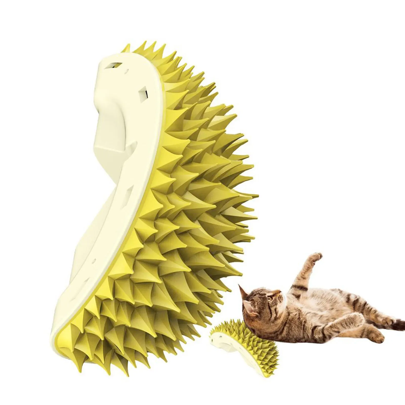 Funny Durian Pet Grooming Brush Pain-Free Bristles Durable Cat Scratcher Pet Exercise Toys for Cat Playing
Funny Durian Pet Grooming Brush Pain-Free Bristles Durable Cat Scratcher Pet Exercise Toys for Cat Playing