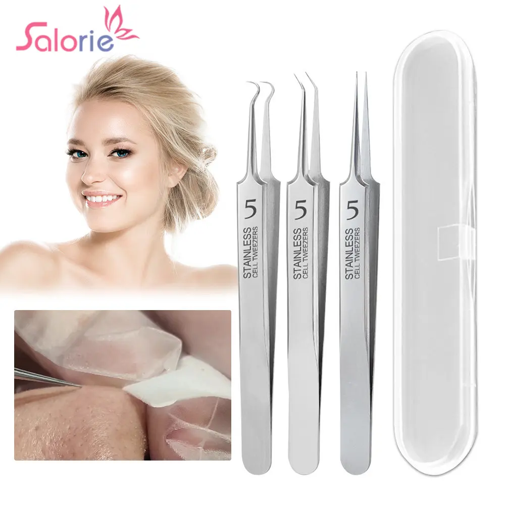 Stainless Steel Ultra-fine No. 5 Cell Pimples Blackhead Clip Tweezers Beauty Salon Special Scraping Closing Artifact Acne Needle
Stainless Steel Ultra-fine No. 5 Cell Pimples Blackhead Clip Tweezers Beauty Salon Special Scraping Closing Artifact Acne Needle
