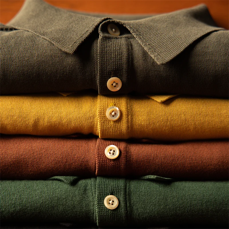 Рубашка-поло мужская Трикотажная с коротким рукавом, в стиле ретро 
Рубашка-поло мужская Трикотажная с коротким рукавом, в стиле ретро