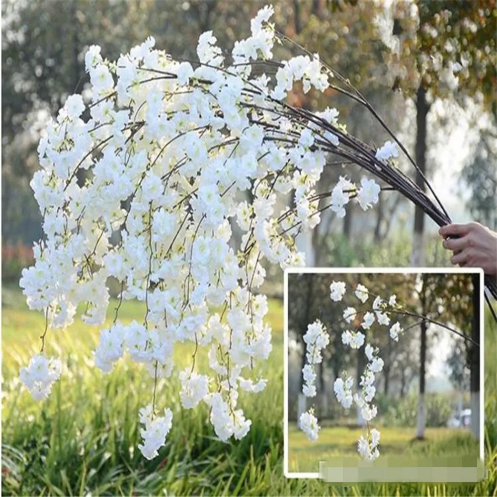 135cm Fake Flowers Cherry Blossoms Rattan Sakura Wedding Decoration Artificial Flowers Party Silk Wall Hanging Garland Wreath
135cm Fake Flowers Cherry Blossoms Rattan Sakura Wedding Decoration Artificial Flowers Party Silk Wall Hanging Garland Wreath