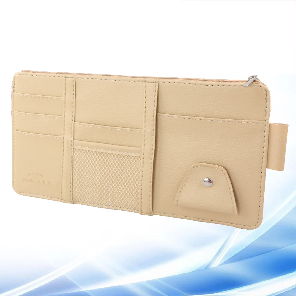 Multifunctional Automotive Car Sun Protection Visor Glass Storage Clip Zipper Holder Bag (Beige)
Multifunctional Automotive Car Sun Protection Visor Glass Storage Clip Zipper Holder Bag (Beige)