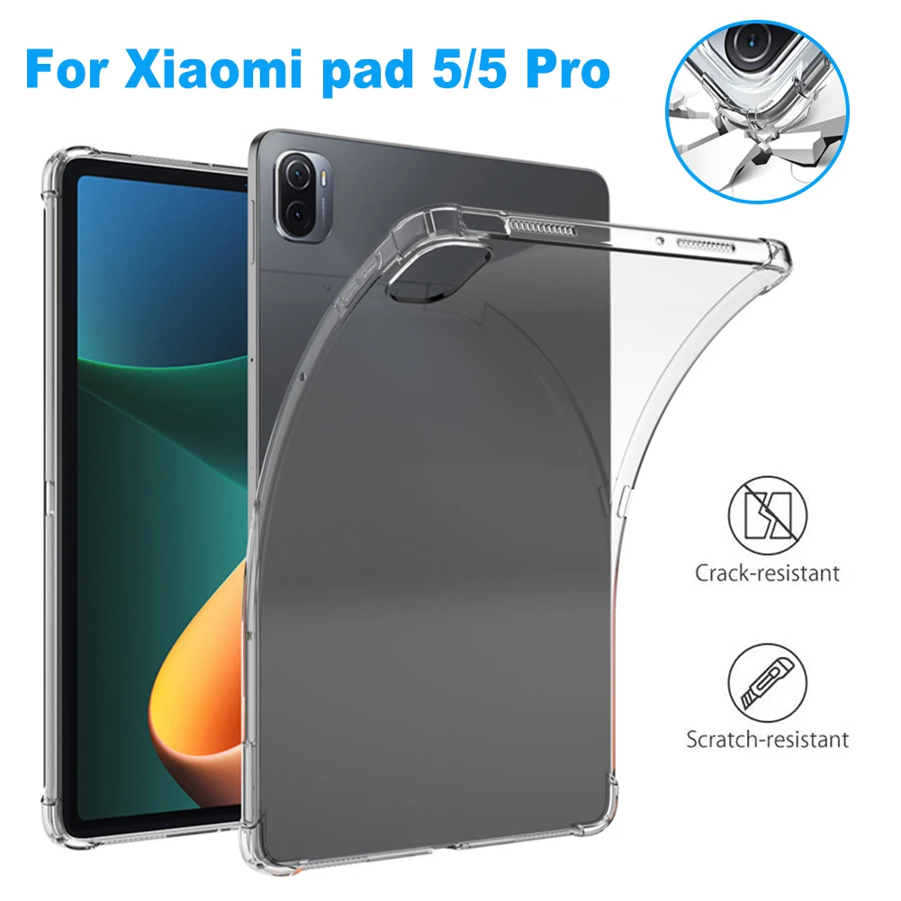 Transparent TPU Case for Xiaomi Mi Pad 5 11" 2021 New Release Ultra-thin Shockproof Tablet Cover for Xiaomi Mi Pad Pro 11 inch
Transparent TPU Case for Xiaomi Mi Pad 5 11" 2021 New Release Ultra-thin Shockproof Tablet Cover for Xiaomi Mi Pad Pro 11 inch