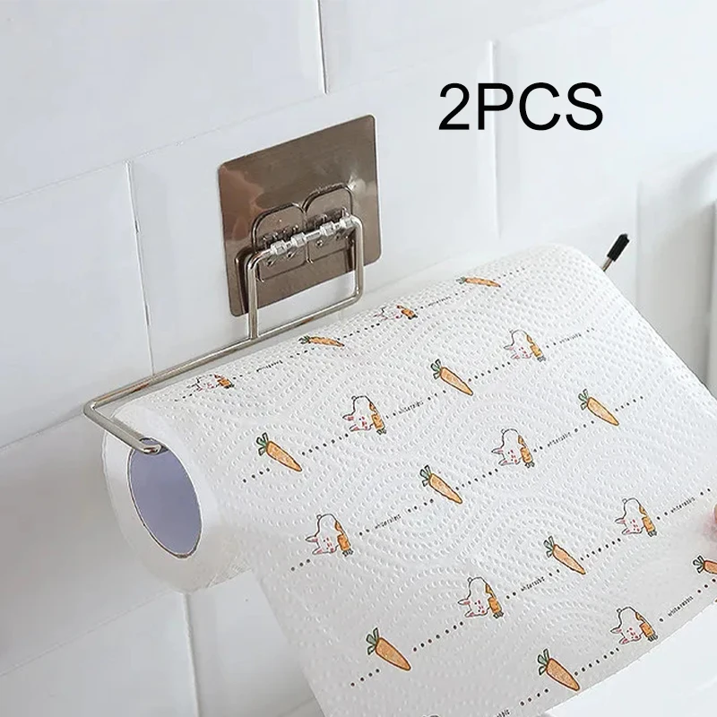 2pcKitchen Paper Holder Dishcloth Bracket Hook Stainless Steel Holder Organizer Towel Stick Storage Rack For Kitchen Accessories
2pcKitchen Paper Holder Dishcloth Bracket Hook Stainless Steel Holder Organizer Towel Stick Storage Rack For Kitchen Accessories