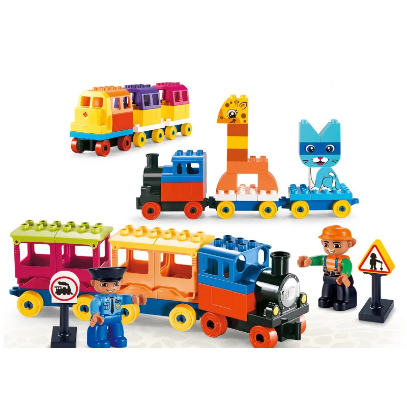City Series Big Size Variety train Figures Building Blocks Sets Compatible Duploe Bricks Kids Toy for 3-6 year old
City Series Big Size Variety train Figures Building Blocks Sets Compatible Duploe Bricks Kids Toy for 3-6 year old