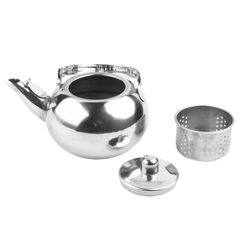 1pc 1L/1.5L/2L/ 2.5 Stainless Steel Teapot With Infuser Filter Coffee Kettle Green Oolong Tea Jug Home Office Tea/Coffee Tools
1pc 1L/1.5L/2L/ 2.5 Stainless Steel Teapot With Infuser Filter Coffee Kettle Green Oolong Tea Jug Home Office Tea/Coffee Tools