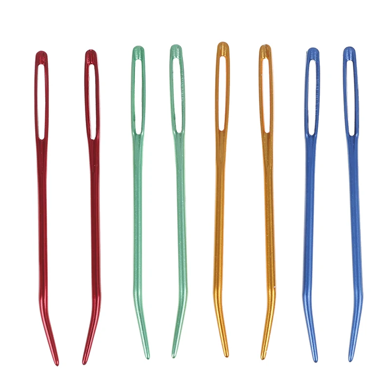 2pcs Aluminum Bent Tip Tapestry Darning Knitting Needles Big Eye Yarn Knitting Needle Needlework Crafts Sewing Bent Needle
2pcs Aluminum Bent Tip Tapestry Darning Knitting Needles Big Eye Yarn Knitting Needle Needlework Crafts Sewing Bent Needle