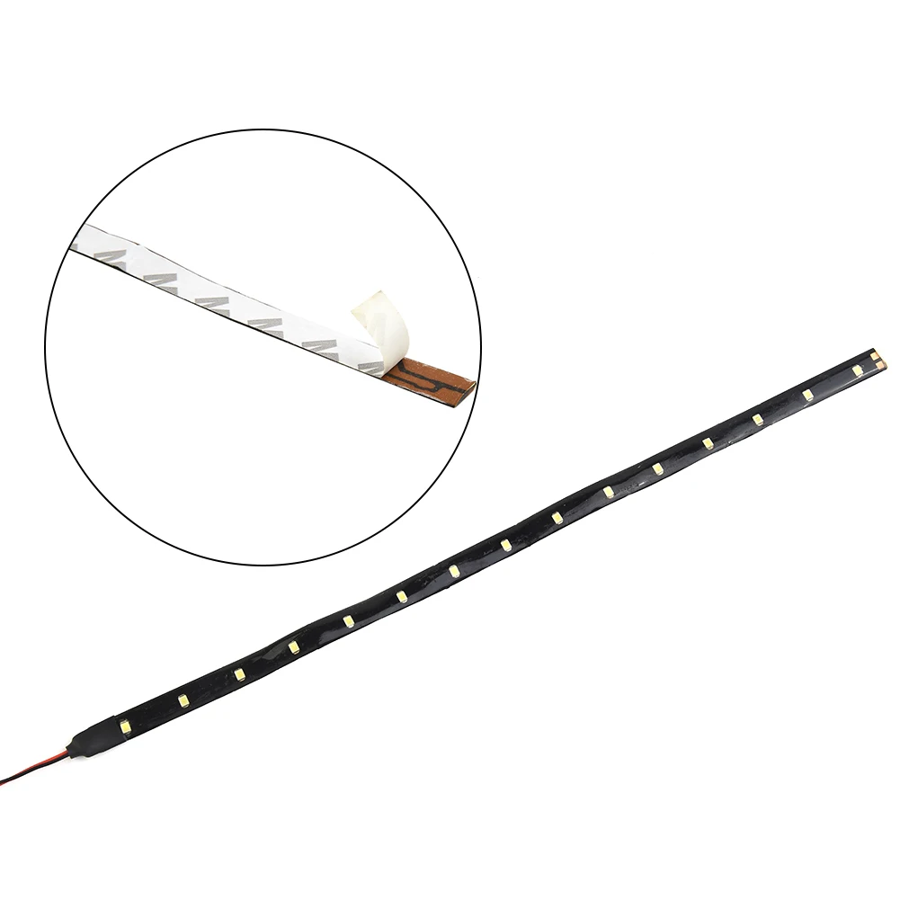 

1x DC 12V 60LM Flexible Strip Light 30CM 15SMD Car LED Strip Light Ambient Light Waterproof 1210 SMD LEDS High Quality 5 Colors