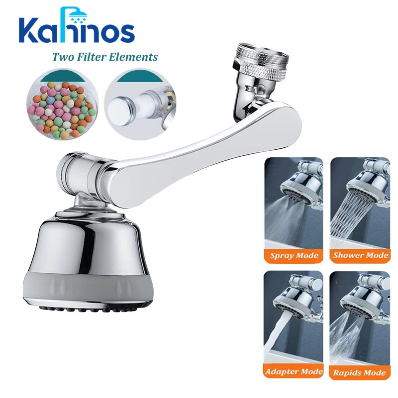 Латунный поворотный смеситель на 1080 °, 4 режима, поворот на 360 °
Латунный поворотный смеситель на 1080 °, 4 режима, поворот на 360 °