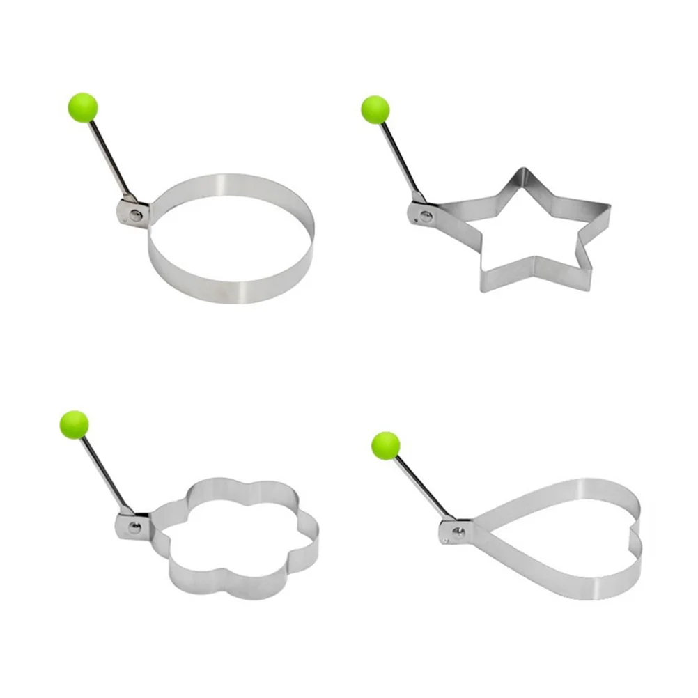 4PCS Stainless Steel Fried Egg Ring Egg Shaper Pancake Maker with Handle for Cooking
4PCS Stainless Steel Fried Egg Ring Egg Shaper Pancake Maker with Handle for Cooking