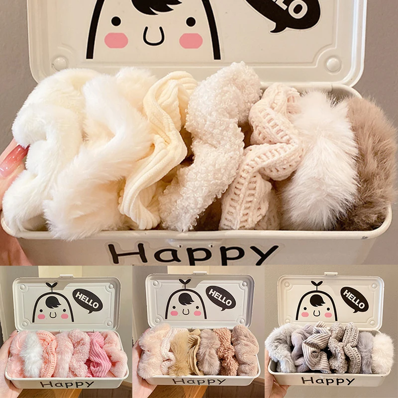 7pcs Women Velvet Hair Bands Solid Plush Large Intestine Hair Ties Hair Scrunchies For Girls Ponytail Holder Hair Accessories
7pcs Women Velvet Hair Bands Solid Plush Large Intestine Hair Ties Hair Scrunchies For Girls Ponytail Holder Hair Accessories