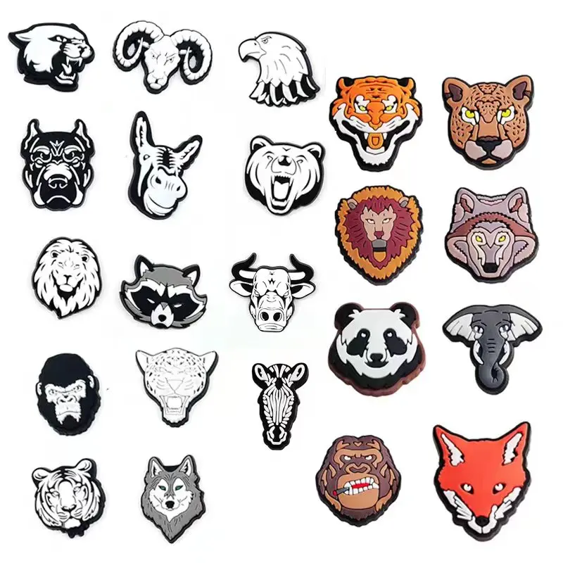New 1pcs jibz for croc Handsome animal avatar shoes charms DIY Multiple colors Accessories shoe buckle Decoration men kids gifts
New 1pcs jibz for croc Handsome animal avatar shoes charms DIY Multiple colors Accessories shoe buckle Decoration men kids gifts