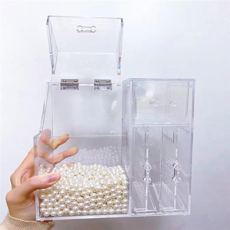 Makeup Brush Storagebox Dustproof Transparent Acrylic Cosmetics Cotton Swabs Lipstick Earrings Jewelry Holder Storage Box
Makeup Brush Storagebox Dustproof Transparent Acrylic Cosmetics Cotton Swabs Lipstick Earrings Jewelry Holder Storage Box