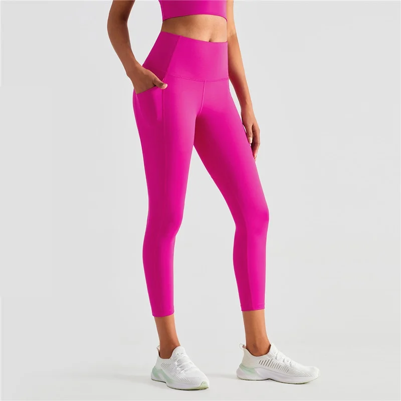 2022 Women Tights Sports Pants Side Pockets High Waist Abdomen Fitness Yoga Leggings Butter Soft Athletic Run Gym Clothing 
2022 Women Tights Sports Pants Side Pockets High Waist Abdomen Fitness Yoga Leggings Butter Soft Athletic Run Gym Clothing