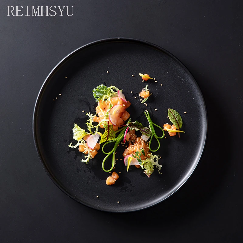 1PC RELMHSYU Nordic Style Ceramic Retro Round Straight Flat Pasta Salad Steak Dinner Plate Dishes Household Tableware Set
1PC RELMHSYU Nordic Style Ceramic Retro Round Straight Flat Pasta Salad Steak Dinner Plate Dishes Household Tableware Set