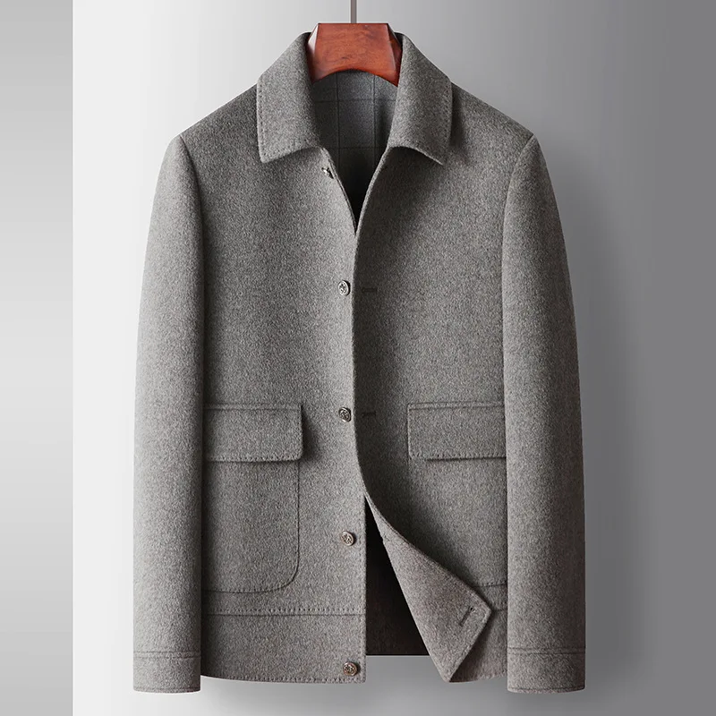 Top Quality Korean Double-sided Wool Jacket For Men Large Size Business Casual Woolen Coat Male Autumn Winter Designer Overcoats
Top Quality Korean Double-sided Wool Jacket For Men Large Size Business Casual Woolen Coat Male Autumn Winter Designer Overcoats