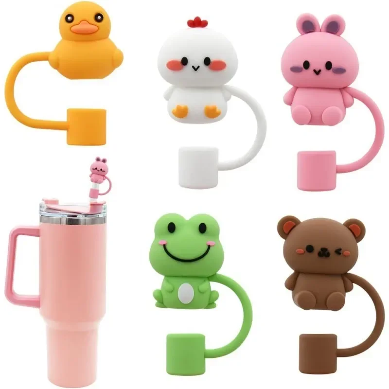 Cute Animal Lid Silicone Straw Top Cover Mug Accessories Stanley Cup Straw Lid Dust Protection Cover
Cute Animal Lid Silicone Straw Top Cover Mug Accessories Stanley Cup Straw Lid Dust Protection Cover