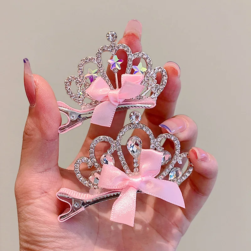 Crystal Crown Hairpin For Girls Children's Headwear Bow Rhinestones Baby Girl Princess Hair Clip Headdress Kids Hair Accessories
Crystal Crown Hairpin For Girls Children's Headwear Bow Rhinestones Baby Girl Princess Hair Clip Headdress Kids Hair Accessories