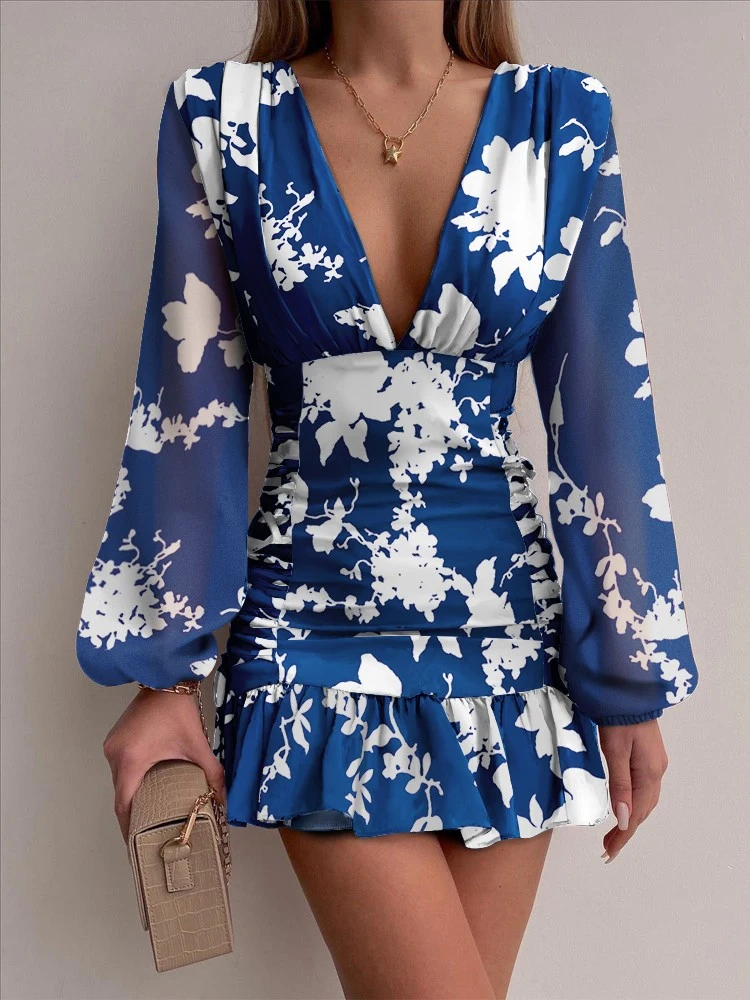 Women Dress Summer Dress VNeck Slim Mini Dresses Spring Long Sleeve Party Club Dresses Casual Spring Dress Sheath Elegant Sexy 
Women Dress Summer Dress VNeck Slim Mini Dresses Spring Long Sleeve Party Club Dresses Casual Spring Dress Sheath Elegant Sexy