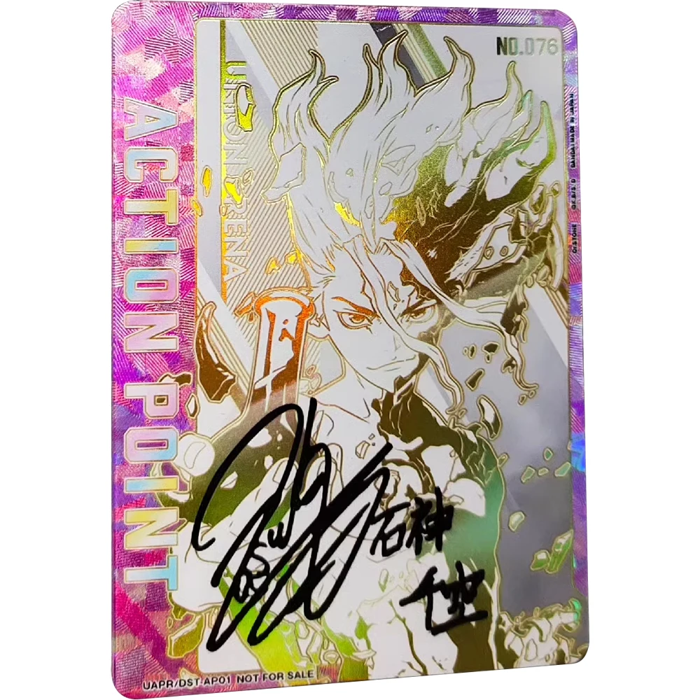 Аниме Dr.stone Ishigami Senkuu UA UNION ARENA коллекционная карта бронзовая подпись