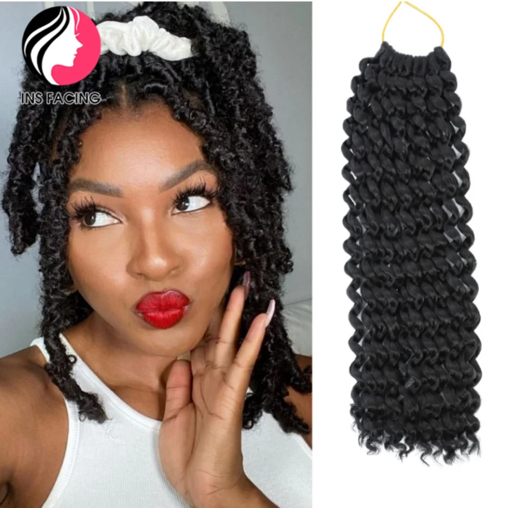 INS FACING 10Inch Water Wave Ombre Synthetic Braids Hair Afro Kinky Twist Crochet Bundles Braiding Hair Extensions For Woman
INS FACING 10Inch Water Wave Ombre Synthetic Braids Hair Afro Kinky Twist Crochet Bundles Braiding Hair Extensions For Woman