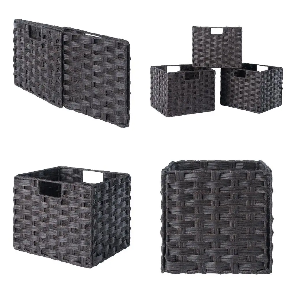 Потрясающе стильные складные плетеные корзины из 3-х предметов, насыщенный и яркий цвет шоколада для организации домашнего хранения
Потрясающе стильные складные плетеные корзины из 3-х предметов, насыщенный и яркий цвет шоколада для организации домашнего хранения