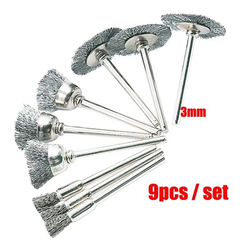 9PcsSet Stainless Steel Wire Brush Wire Wheel Rotary Tool Rust Removal Polishing Tool Accessories Woodworking Tools Lixadeira
9PcsSet Stainless Steel Wire Brush Wire Wheel Rotary Tool Rust Removal Polishing Tool Accessories Woodworking Tools Lixadeira