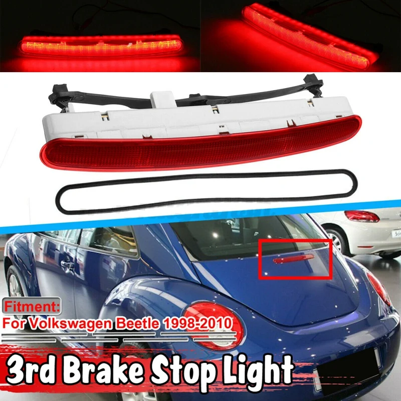1C0945097E LED High Mount Rear Third Roof Hatch Brake Light Red Stop Signal Lamp for Beetle 1998-2010
1C0945097E LED High Mount Rear Third Roof Hatch Brake Light Red Stop Signal Lamp for Beetle 1998-2010