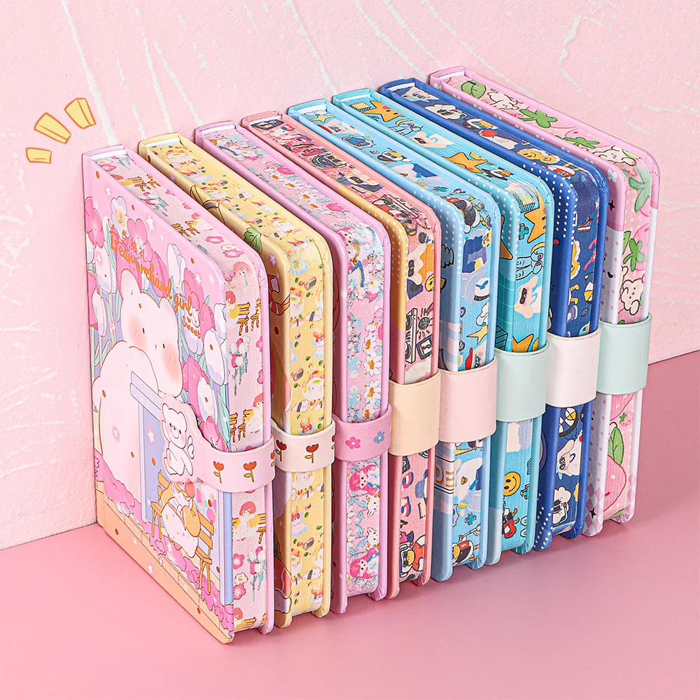 Hardcover Cute Notebook 64K 128 Sheets Color Page Illustration Magnetic Button Beautiful Diary Children Student Agenda Notepad
Hardcover Cute Notebook 64K 128 Sheets Color Page Illustration Magnetic Button Beautiful Diary Children Student Agenda Notepad
