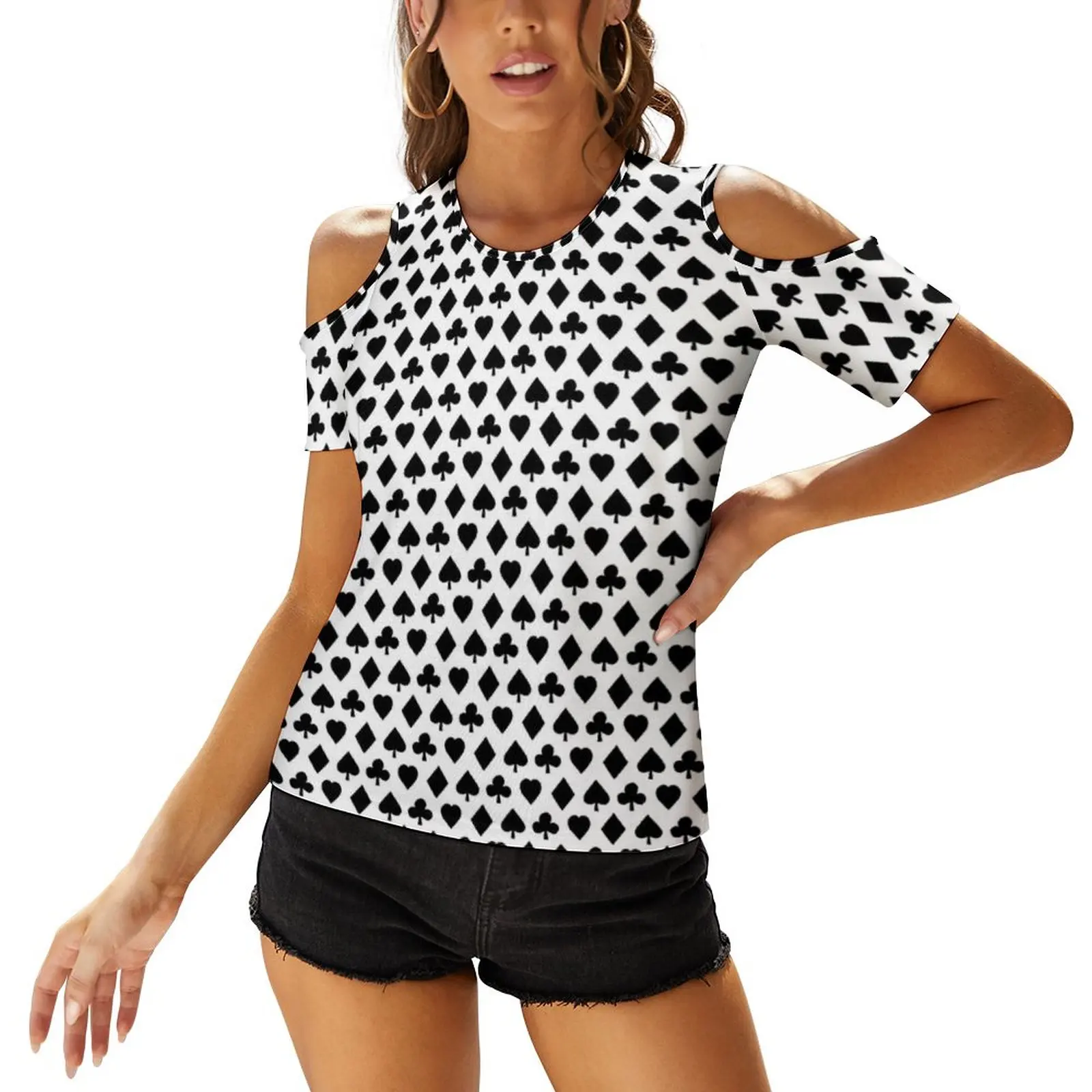 Poker Suits Pattern T-Shirt Playing Cards Short Sleeve Funny T-Shirts Casual Oversized Tee Shirt Summer Pattern Tees
Poker Suits Pattern T-Shirt Playing Cards Short Sleeve Funny T-Shirts Casual Oversized Tee Shirt Summer Pattern Tees