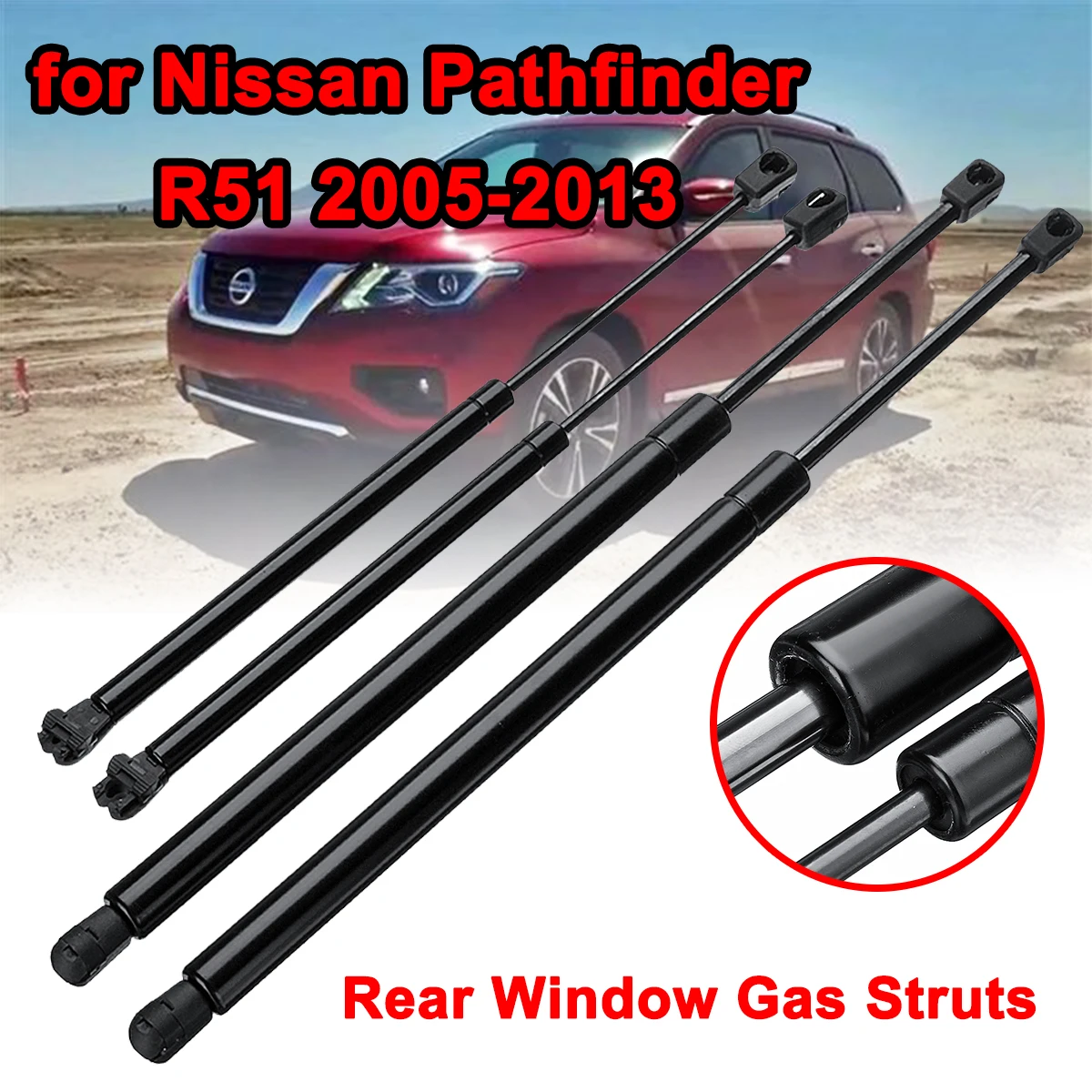 4pcs/lot Car Rear Window Tailgate Boot Gas Struts Support Bar For Nissan Pathfinder R51 2005 2006 2007 2008 2009 2010 2011 2012
4pcs/lot Car Rear Window Tailgate Boot Gas Struts Support Bar For Nissan Pathfinder R51 2005 2006 2007 2008 2009 2010 2011 2012