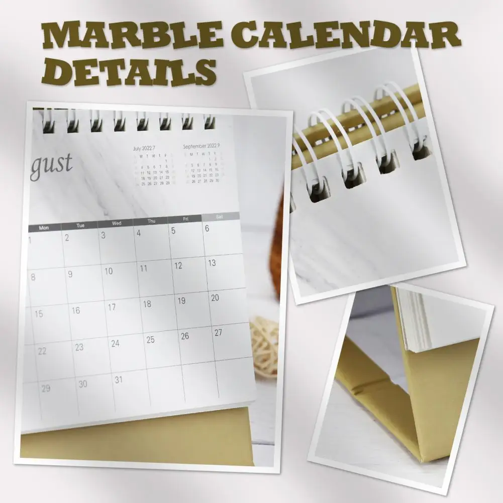 Creative Mini Desk Calendar Clear Text Desktop Decoration Elegant Pattern Calendar Work Schedule Book Marble Desk Calendar
Creative Mini Desk Calendar Clear Text Desktop Decoration Elegant Pattern Calendar Work Schedule Book Marble Desk Calendar