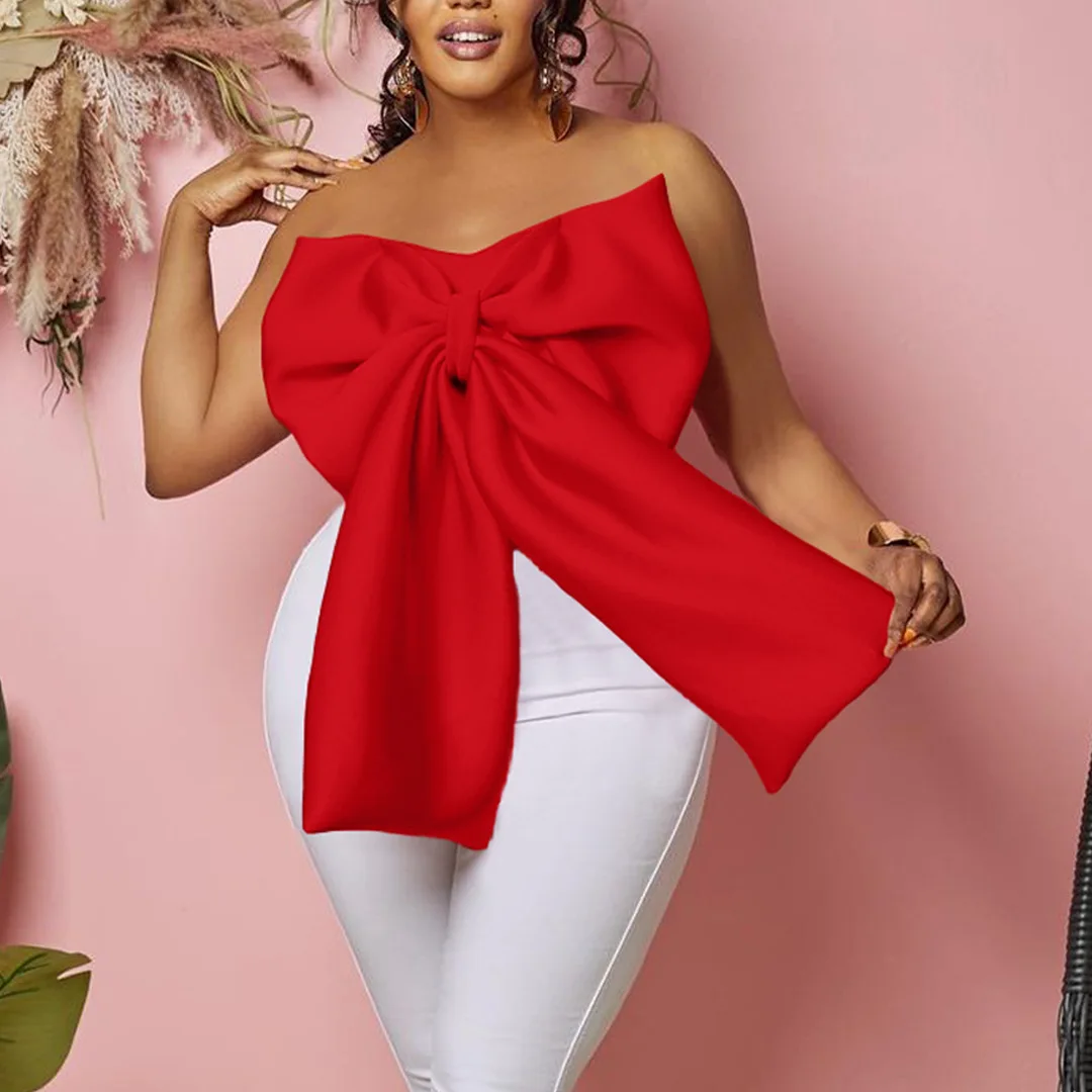 Big Bow Crop Top 2023 Summer Women Sleeveless Backless Strapless Camis Tank Top Casual High Street Short Tanks Female Camisole
Big Bow Crop Top 2023 Summer Women Sleeveless Backless Strapless Camis Tank Top Casual High Street Short Tanks Female Camisole