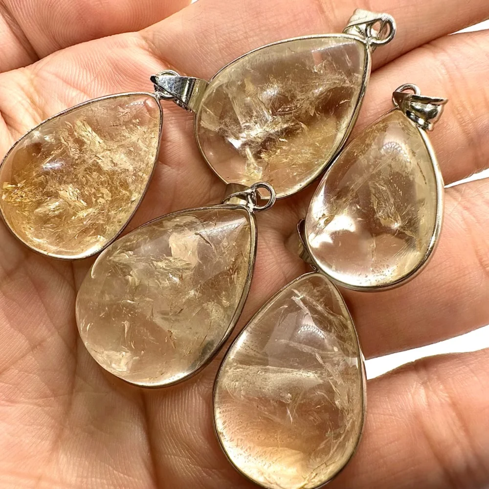 Yellow Citrine Crystal Stone Pendant for Women Accessories Cute Diy Jewelry Making Crystals Quartz Lovely Water Drop natural 5pc
Yellow Citrine Crystal Stone Pendant for Women Accessories Cute Diy Jewelry Making Crystals Quartz Lovely Water Drop natural 5pc