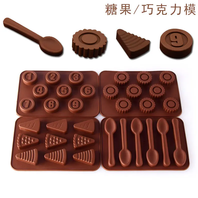 6/9 Cell triangle/sunflower/spoon Shaped Silicone Cake Mold Chocolate Candy Mold Gummy Jelly Making Tool Baking Tools
6/9 Cell triangle/sunflower/spoon Shaped Silicone Cake Mold Chocolate Candy Mold Gummy Jelly Making Tool Baking Tools